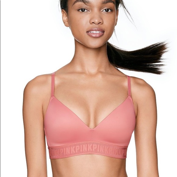 PINK WEAR EVERYWHERE WIRELESS LIGHTLY LINED - Picture 1 of 5